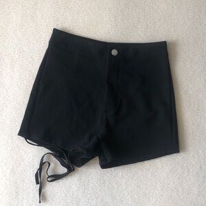 Women’s Black High-Waist Bike Shorts